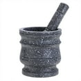 thumbnail image 1 of Granite Pattern Pestle Set Stone Herb Spice Grinder Solid Grinder Cooking Set, 1 of 9