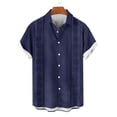 thumbnail image 4 of Guluxicc Men's Beach Tops Button Down Collared Short Sleeve Shirts Regular Fit Summer Vacation Outdoor Casual Tops, 4 of 6