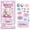 Colorful B, variant on Crystal Stacked 3D Building Stickers,DIY Cute Mini Scenes for Stress Relief Pass The Time,3D Puffy Cartoon Resin Decorative Stickers Kit for Holiday Desktop Ornaments
