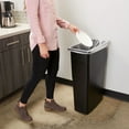 thumbnail image 4 of Staples Coastwide Professional Slim Plastic Trash Can with no Lid Black 23 Gal. (CW50718), 4 of 4