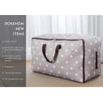 thumbnail image 2 of 100L Large Underbed Clothes Storage Bag with Zip, Moisture proof (Grey), 2 of 4