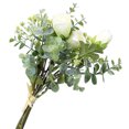 thumbnail image 3 of Electronicheart Artificial Flower Bouquet Wedding Party Simulation Decor Home Decoration Fake Flower, Pink white, 3 of 6