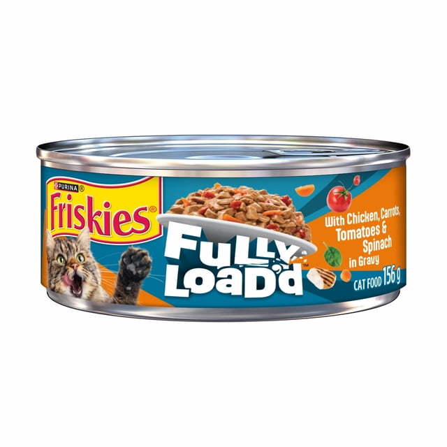 Friskies Fully Load'd Poulet en Sauce, Nourriture Humide pour Chats, 156 g