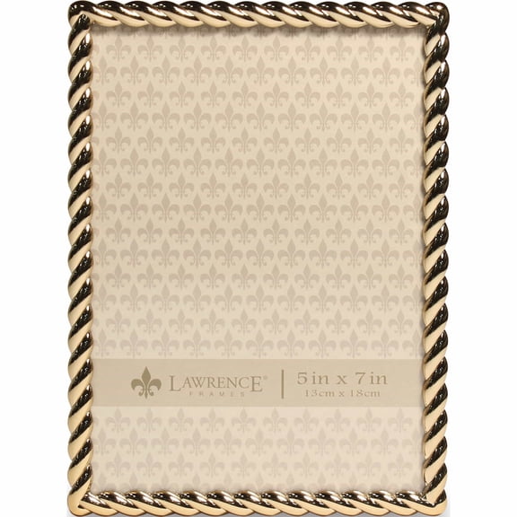 Fashion Gold-Tone 5X7 Rope Photo Frame (5.94 X 7.87) Made In China -Jewelry By Sweet Pea