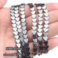 thumbnail image 1 of Cuentas de piedra de hematita Natural, abalorios espaciadores de faceta redonda de corazón para fabricación de joyas, pulsera, collar hecho a mano, hallazgos Diy, 1 of 4