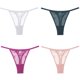 thumbnail image 1 of FINETOO 4 Unids/Set Tanga De Encaje Sexy Cintura Baja Bikini Bragas S-XL Cómoda G-String T-Back Ropa Interior, 1 of 4