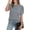 Light Blue, variant on Olyvenn Women's Puff Short Sleeve Sweater 2025 Summer Fall Tops Trendy Business Casual Outfits Work Blouses Clothes Black XL
