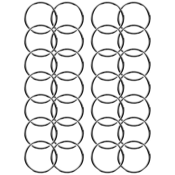 200Pcs Metal Key Rings Small O Shaped Rounds for DIY Keychain Projects