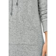 thumbnail image 4 of ellos Women's Plus Size Funnel-Neck Lounge Sweatshirt Tunic - 18/20, Marled Grey, 4 of 6