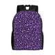 thumbnail image 1 of Disketp Purple Leopard Mochila Unisex de Apertura Lateral Completa, Mochila para Laptop para Escuela, Trabajo y Viajes, 1 of 8
