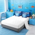 thumbnail image 4 of Manfei Magical Dolphin Jumping Ocean Twin Bedding Sets for Kids Boys and Girls, Fantasy Starry Sky Bedding Comforter Set, Reversible 7 Pieces, 4 of 6