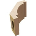 thumbnail image 6 of Ekena Millwork 5"W x 6"D x 6"H Merced Rough Cedar Woodgrain TimberThane Knee Brace, Primed, 6 of 6