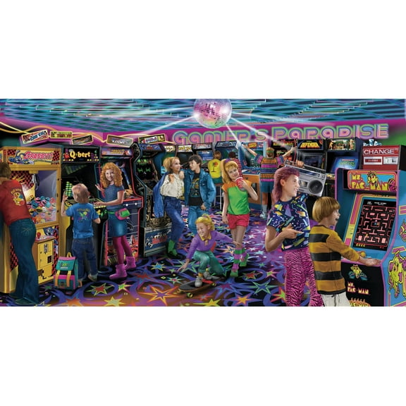 Gamers Paradise '80s Retro Arcade 2000 Piece Jigsaw Puzzle
