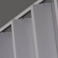 thumbnail image 3 of Spectrum Elite 36 in. x 96 in. Vinyl Accordion Folding Closet Door, Retractable Room Divider, Trim to Fit, Reversible, Satin Silver, 3 of 5