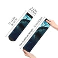 thumbnail image 2 of Goofa Undersea Shark Pattern Non Slip Socks with Grips for Elderly, Crew Socks Yoga Hospital Socks Cushioned Sole Gripper Socks for Men Women, 2 of 5