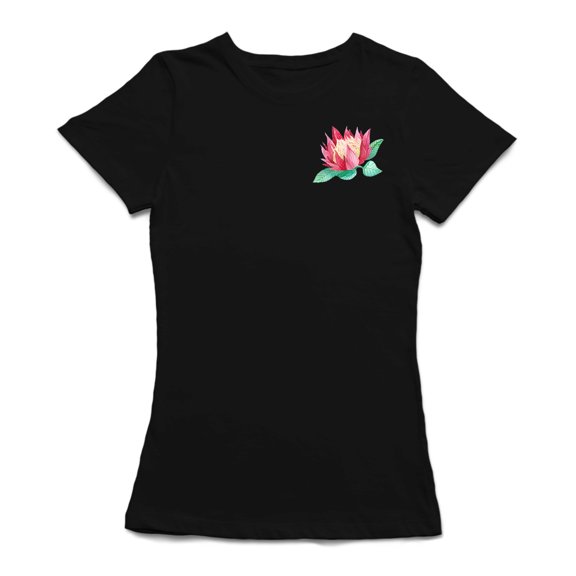 Pocket Flower Bloom Graphic Women's T-shirt