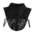 thumbnail image 3 of Cuello falso ajustable, accesorio decorativo elegante para blusas, prendas de vestir y suéteres. Negro, 3 of 8