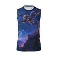 thumbnail image 6 of Picia Starry Sky Wall Flying Tiger mens Cotton Tank Undershirts , Moisture-wicking Ribbed Tanks, Lightweight Cotton Tank Undershirts-Medium, 6 of 8