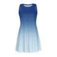 thumbnail image 4 of B91xZ Robes Printemps Été Robe Courte Sans Manches Col en V Florale de Fête avec Poches, Bleu Clair m, 4 of 4