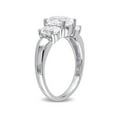 thumbnail image 2 of 3 1/2 Carat (ctw) Lab-Created White Sapphire Three Stone Ring in Sterling Silver, 2 of 5