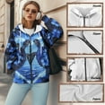 thumbnail image 6 of Renewold Sea Turtle Flower Blue Womens Oversized Zip Up Hoodies Fashion Hooded Pullover Jackets Sweatshirts Long Sleeve Y2K Hoodies Fleece Sweaters Hooded Cardigan Fall Winter Clothes, XS, 6 of 7