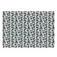thumbnail image 1 of Cat Cutting Board, Black Silhouettes in Different Positions Friendly Furry Feline Domestic Pet, Decorative Tempered Glass Cutting and Serving Board, Large Size, Black White, by Ambesonne, 1 of 1