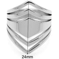 thumbnail image 4 of Stainless Steel Chevron Style Chunky Wrap Statement Promise Anniversary Birthday Festival Party Ring, 4 of 4
