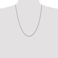 thumbnail image 5 of Auriga Fine Jewelry 10K White Gold 2.25 mm Diamond-cut Rope Chain Necklace for Women 24", 5 of 8