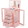 thumbnail image 7 of Music Jewelry Box for Girls, 5 Layer Musical Jewelry Organizer with Spinning Dancer for Kids Christmas New Year Birthday Gifts, 7 of 7