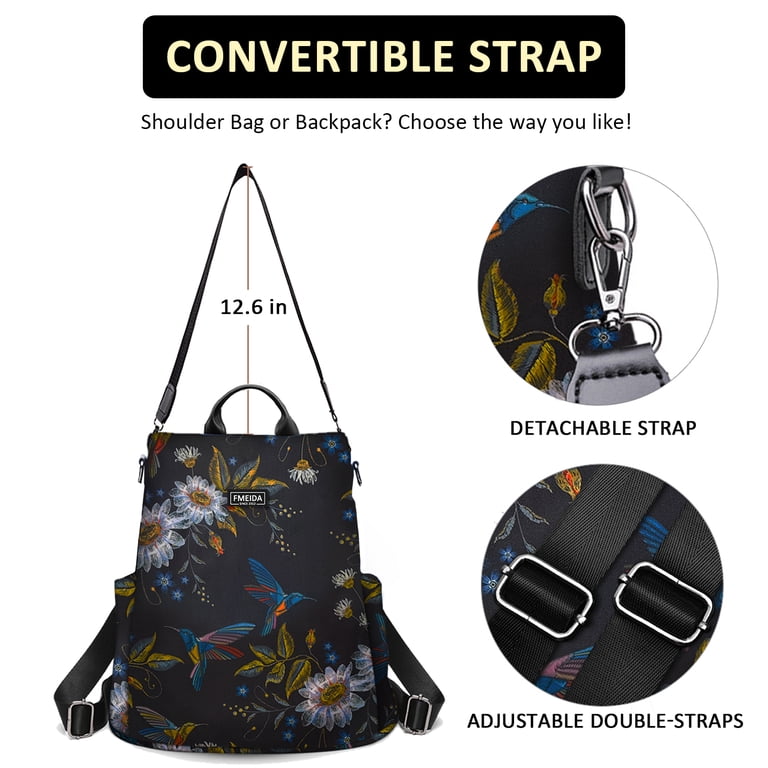 Fmeida Backpack Purse for Women Anti Theft Travel Bag  display picture 1