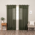 thumbnail image 5 of Aurora Home  Trellis Cut Out Curtains Navy, 5 of 5