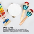 thumbnail image 3 of Percussion Instrument, Sand Hammer Fun Playing Hand Shaker Wood Portable  For Rhythm, 3 of 8