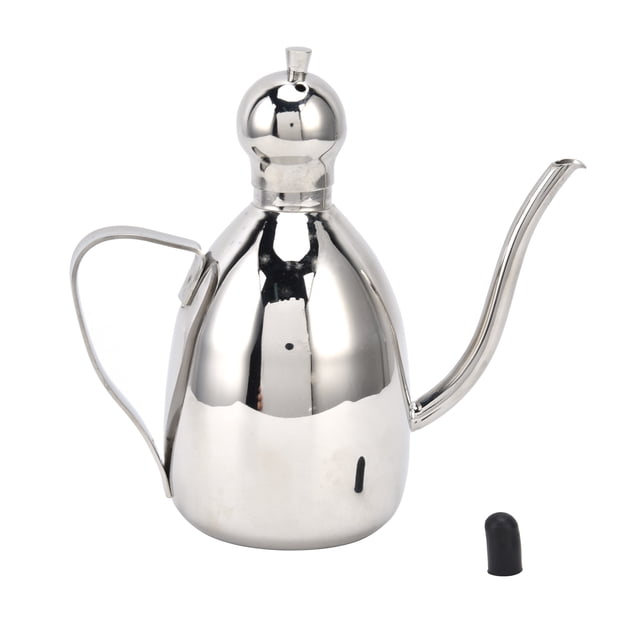 Aceitera de acero inoxidable portátil de alta estanqueidad para cocina, 0,25 l