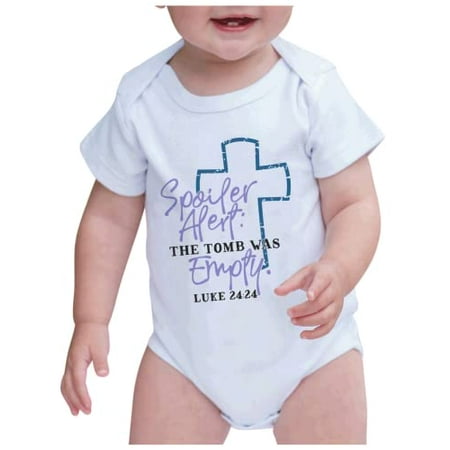 

7 ate 9 Apparel Kid s Happy Easter Shirts - The Tomb was Empty White Onepiece 6-12 Months