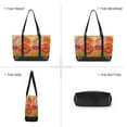 thumbnail image 6 of FORMRS Laptop Tote Bag for Women with 15.6" Computer Compartments Handbag, Orange Abstract Floral, 6 of 7
