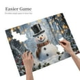 thumbnail image 4 of 500 PCS Cute Snowman Puzzles For Adults 500 Pieces,Wonderful Imagination,Ideal For Relaxation And Family Fun,Every Piece Is Unique,Modern Style Wooden Jigsaw Puzzles As Home Wall Decor, 4 of 6