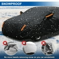 thumbnail image 6 of Custom Fit Ford Mustang 2005-2014 Car Cover, 6 Layers PEVA+Cotton 100% Waterproof All Weather Outdoor Sun Rain UV Dust Snow Protection Black, 6 of 12