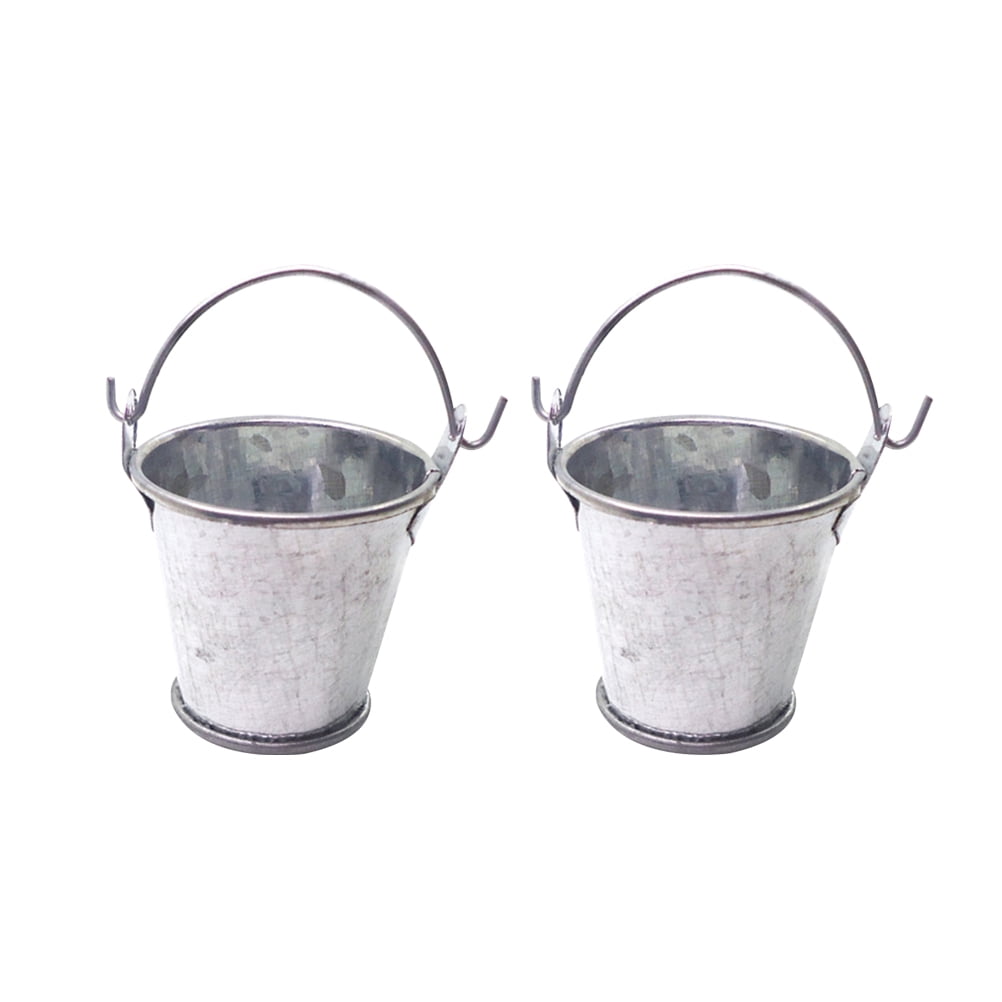Etereauty Mini Pails Buckets Small Metal Tin Bucket Accessorieshouse