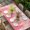 White Pink, variant on Grey Christmas Table Cloths for 3 Foot Rectangle Tables, Green Xmas Tree Snowflake Stars Winter Patio Waterproof Elastic Fitted Tablecloths, Washable Rectangular Table Cover for Camping