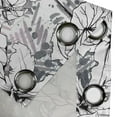 thumbnail image 4 of Ambesonne Tropical Grommet Curtain, Modern Lily Flowers Grunge, 50"x60", Black White and Pale Sky Blue, 4 of 5