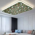 thumbnail image 5 of Fluorescent Light Covers for Ceiling Lights Classroom, Tropical Magnetic Ceiling Light Cover Filter for School,Office, 2X4 FT, Pack of 4, Frog Bread Mushroom Coffee Print Dark Green, 5 of 9