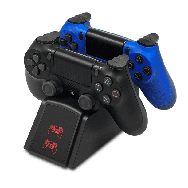 Ps4 Controller Charger Ps4 Wireless Charger Dual Usb Fast Charging For Playstation 4 Charging Station With Led Indicator Walmart Com Walmart Com