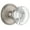 Satin Nickel, variant on Grandeur Bordeaux Crystal Door Knob with Georgetown Plate