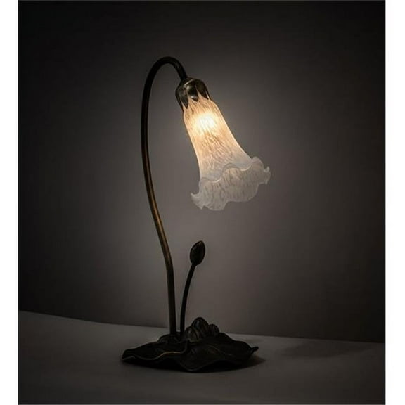 Meyda 13730 16 in. High White Pond Lily Accent Lamp