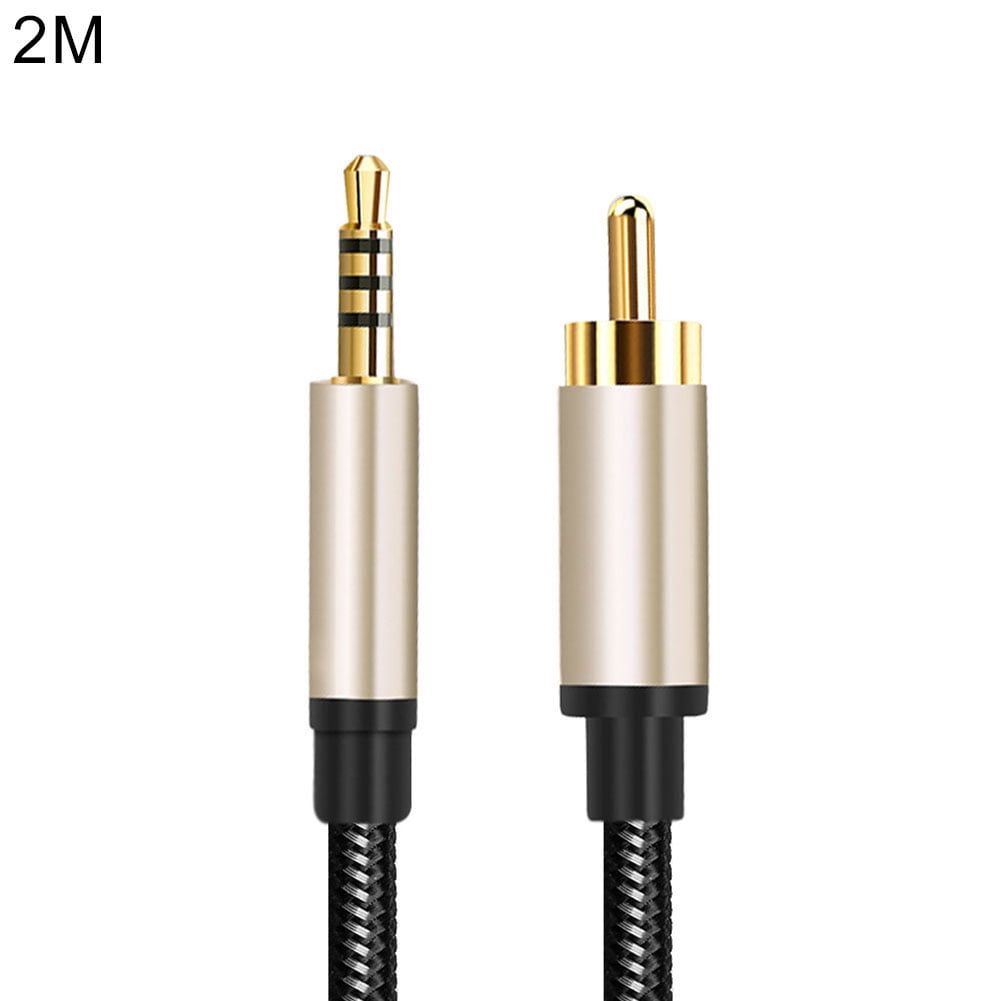 Besufy Audio Cable,1/2m RCA to AUX 3.5mm Jack Coaxial Audio Connector
