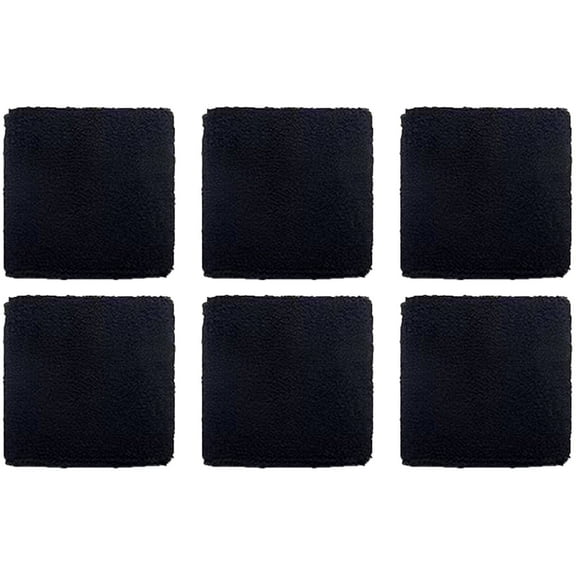 BESTSKY 6Pcs Wristbands,Polyester Cotton Sweat Band,Breathable Sweat Absorbent Wrist Bands for Washing Face