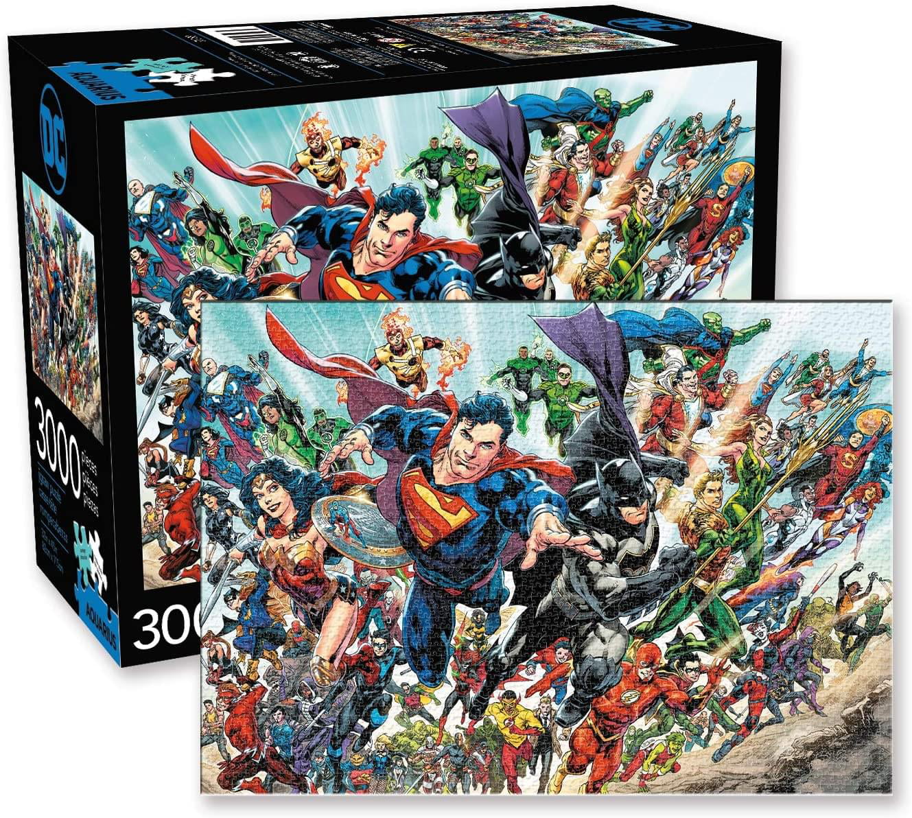 DC Comics Superheroes 3000 Piece Jigsaw Puzzle Walmart