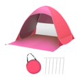 thumbnail image 4 of Tienda de campaña automática a prueba de viento con bolsa de almacenamiento, resistente al desgaste, montaje rápido, multiusos para pesca y senderismo Rosa, 4 of 8