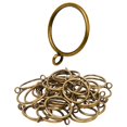thumbnail image 1 of Anillos de cortina Manysky, paquete de 48 anillos de metal para cortinas, barra de 3,8 cm, 1 of 9