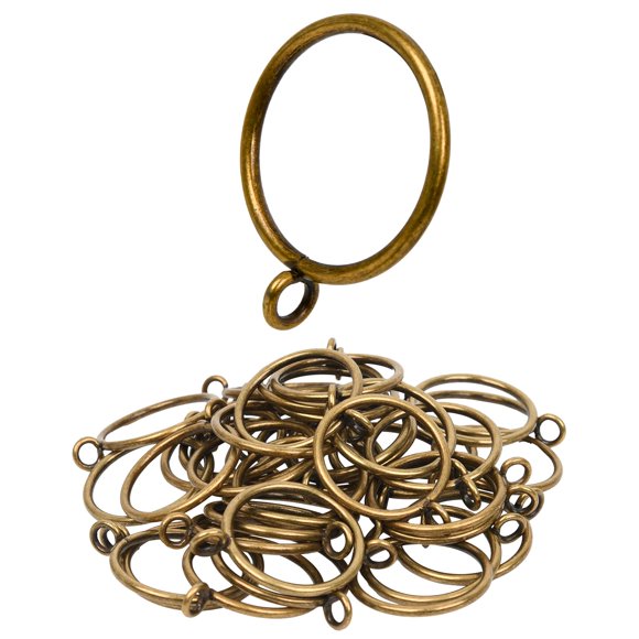 Anillos de cortina Manysky, paquete de 48 anillos de metal para cortinas, barra de 3,8 cm